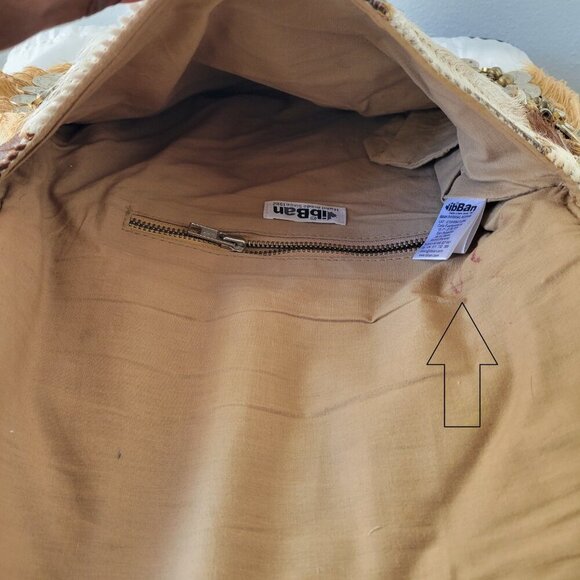 ibBan Anthropologie Hair on Hide Embellished Crossbody Bag w/ Braided Strap - Picture 8 of 16